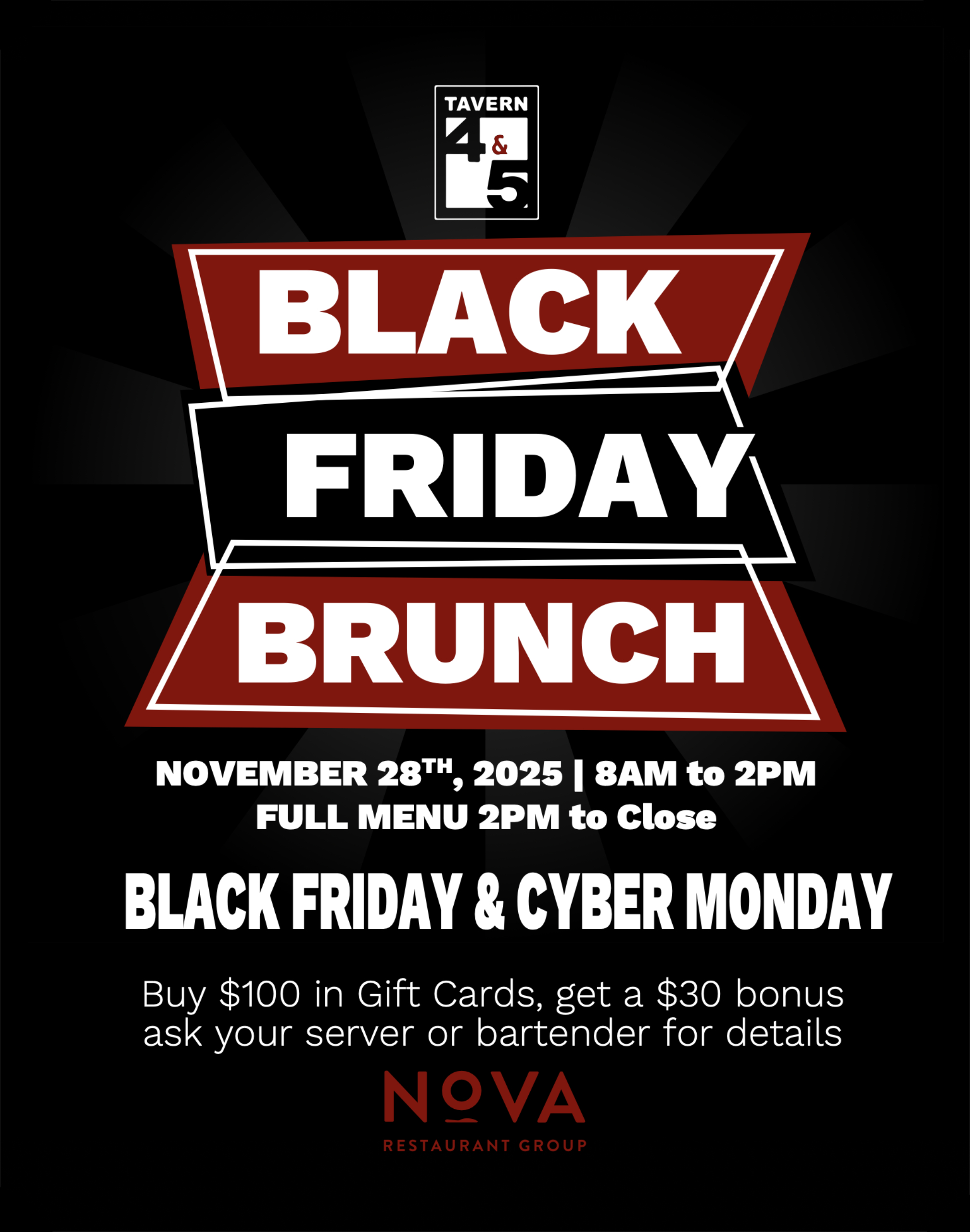 Black Friday Brunch!